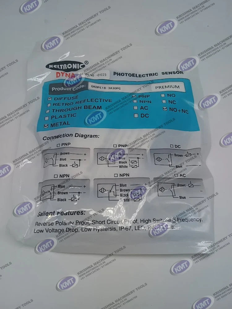 GKDP18-3A30PC Keltronic Photoelectric Sensor 