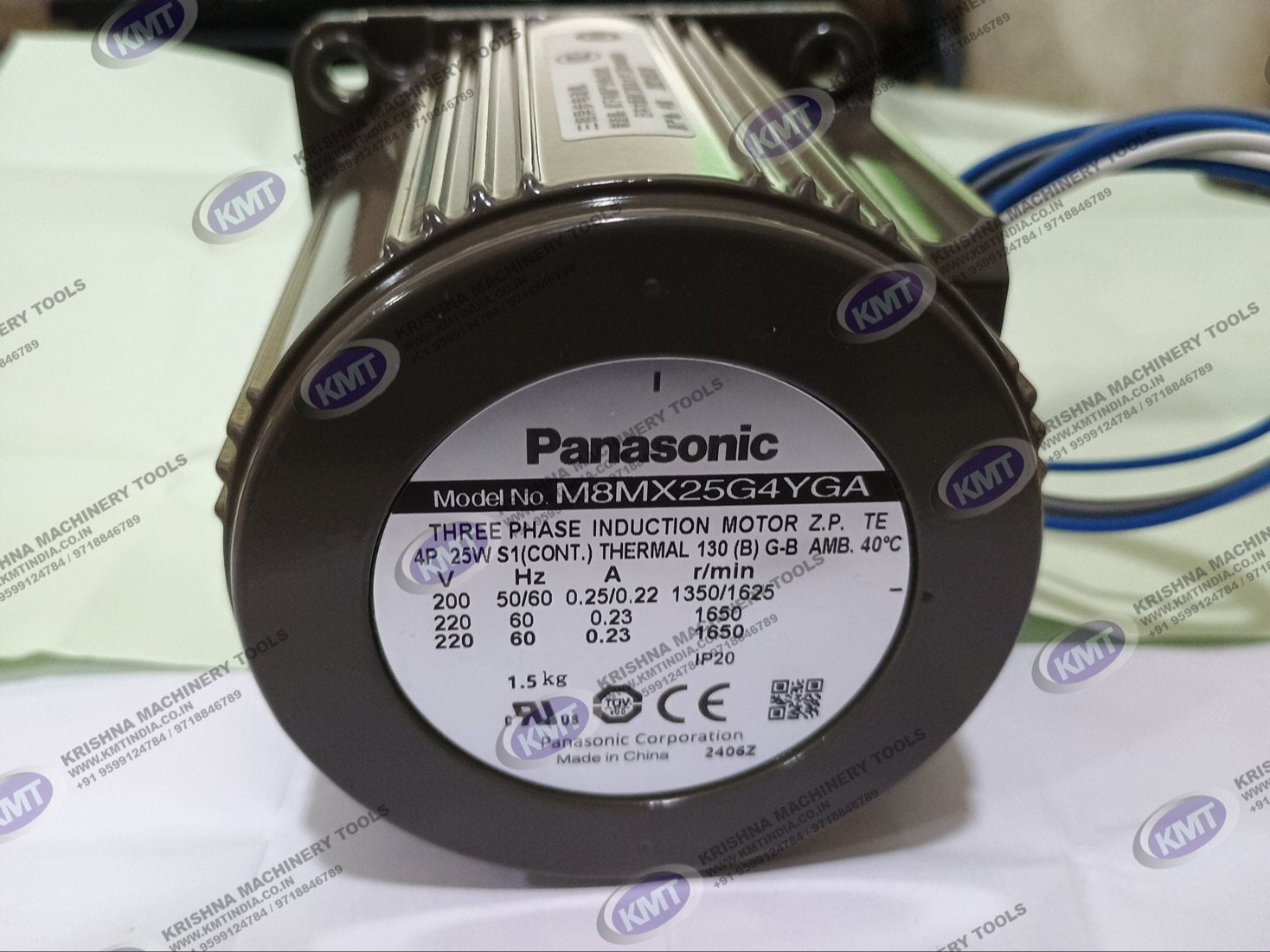 Panasonic M8MX25G4YGA AC Induction Motor