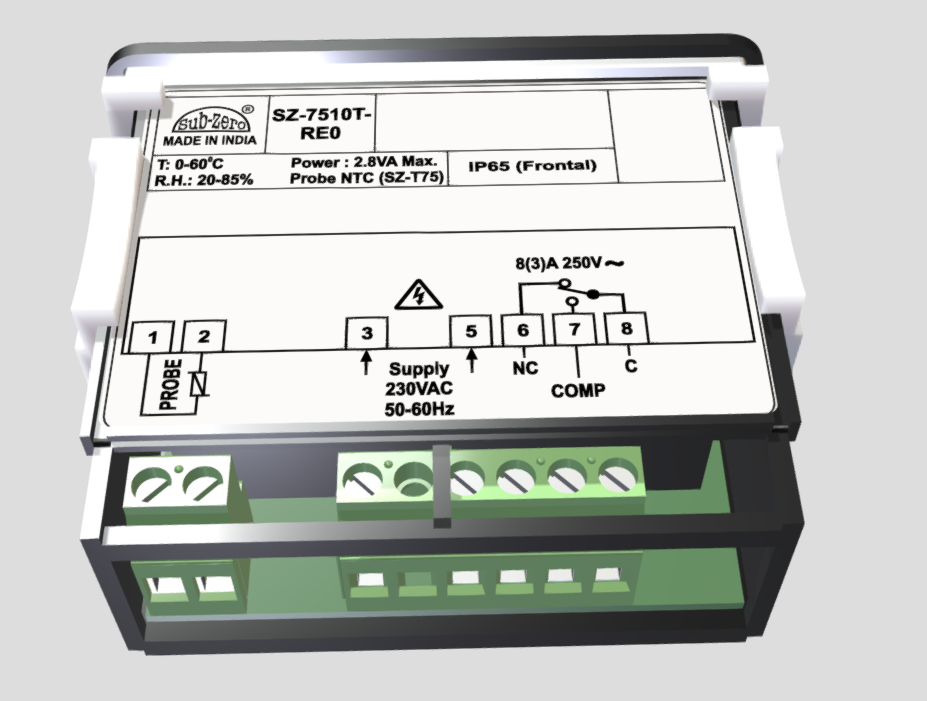 SZ-7510-T Subzero Temperature Controller | Digital Refrigeration Controller